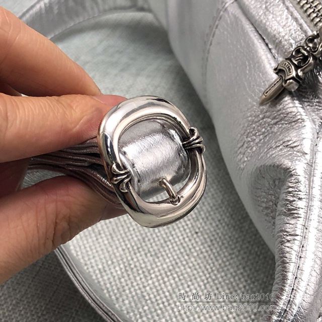 chrome hearts包 克羅心銀色挎包 Bella款 克羅心MINI腰包 925銀 純手工配件 男女同款  gjc1526